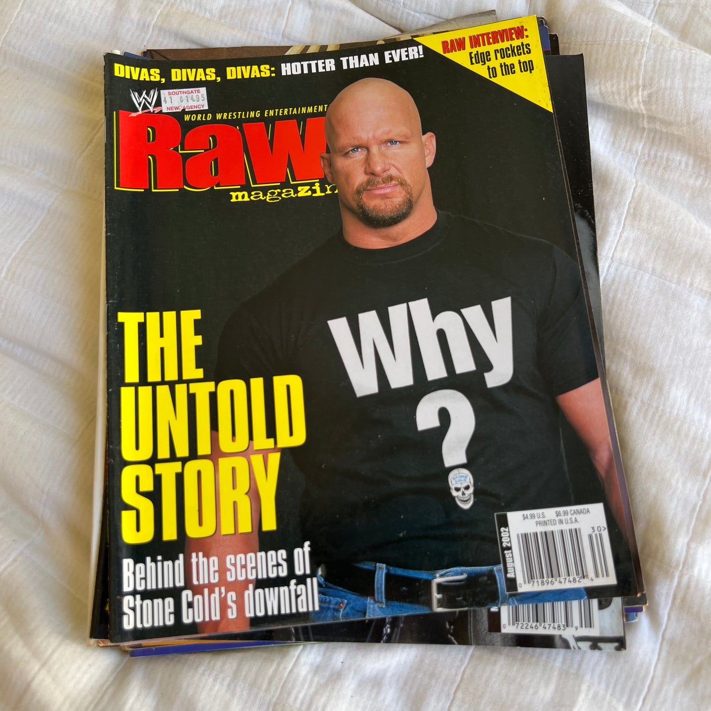 Stone Cold Steve Austin - WWE WWF Magazine Retro Collectable Merchandise