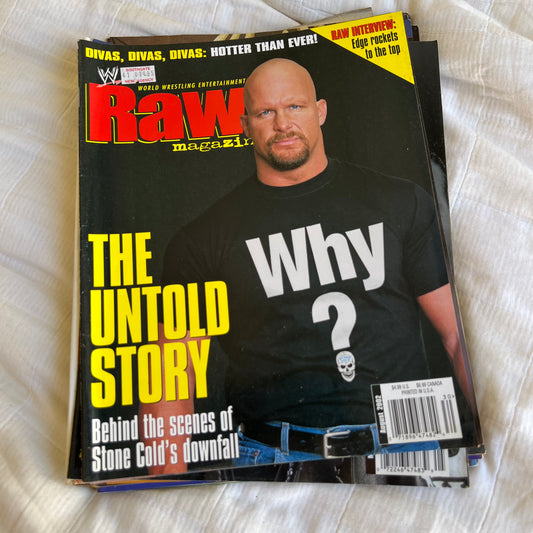 Stone Cold Steve Austin - WWE WWF Magazine Retro Collectable Merchandise