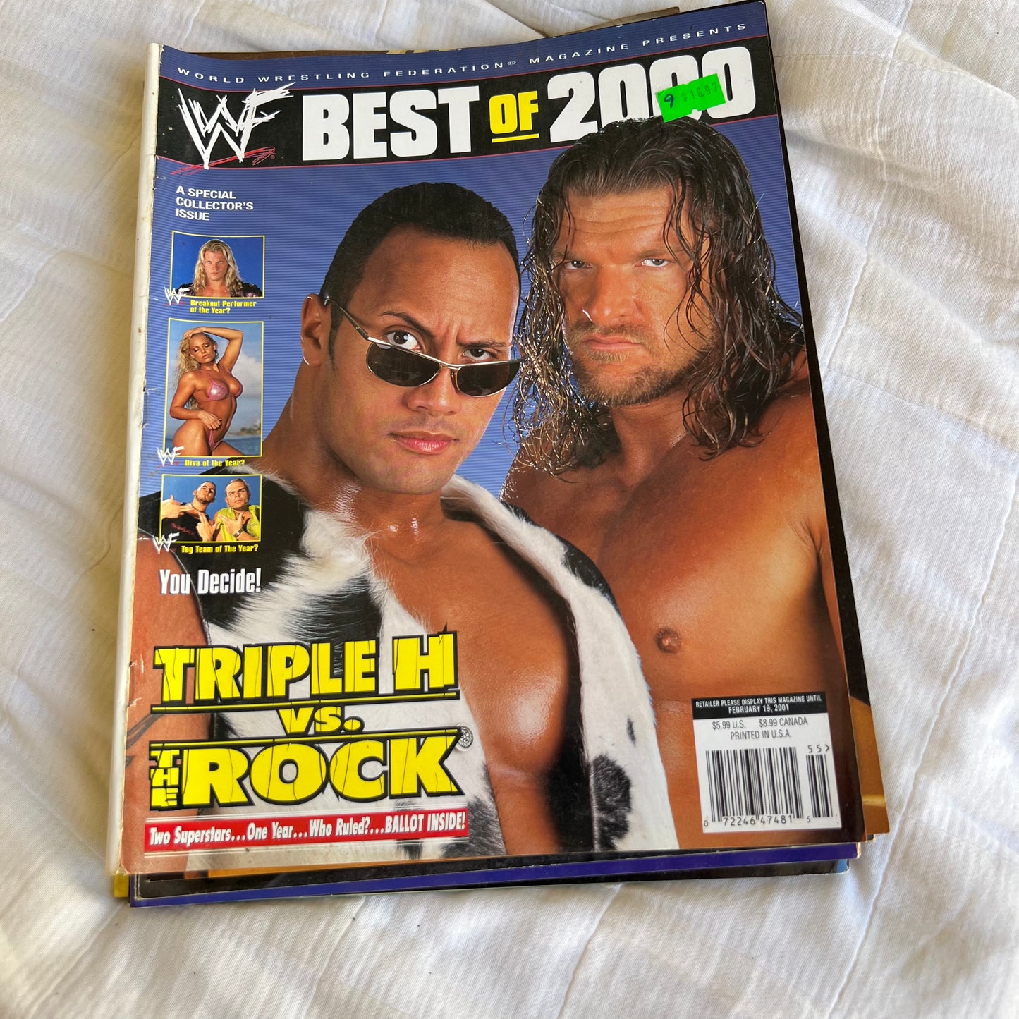 Triple H Rock - WWE WWF Magazine Retro Collectable Merchandise