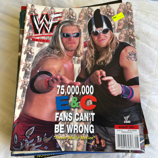 Edge and Christian - WWE WWF Magazine Retro Collectable Merchandise