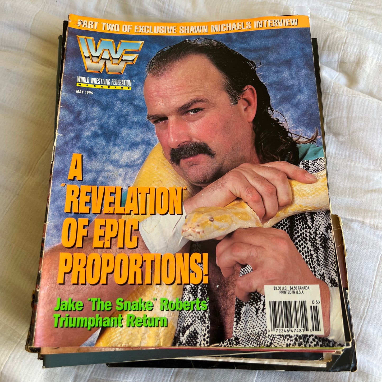 Jake Roberts - WWE WWF Magazine Retro Collectable Merchandise
