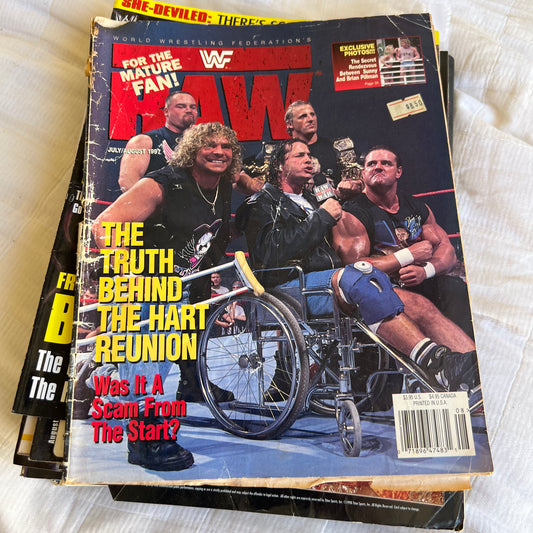 Hart Foundation - WWE WWF Magazine Retro Collectable Merchandise