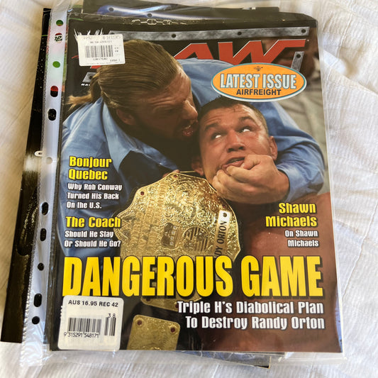 Triple H Orton - WWE WWF Magazine Retro Collectable Merchandise