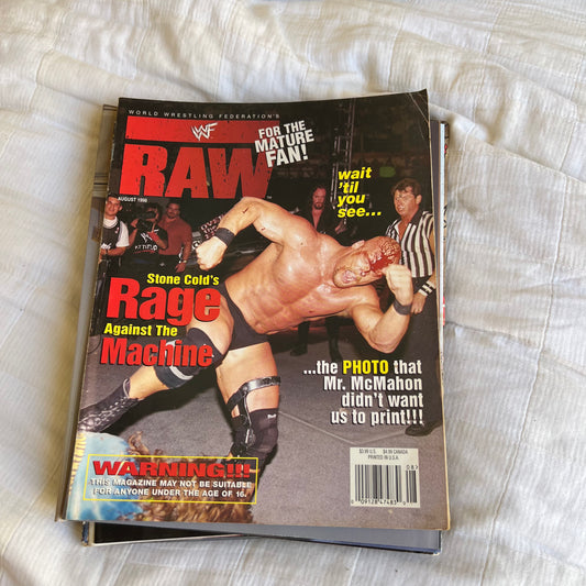 Stone Cold Steve Austin - WWE WWF Magazine Retro Collectable Merchandise