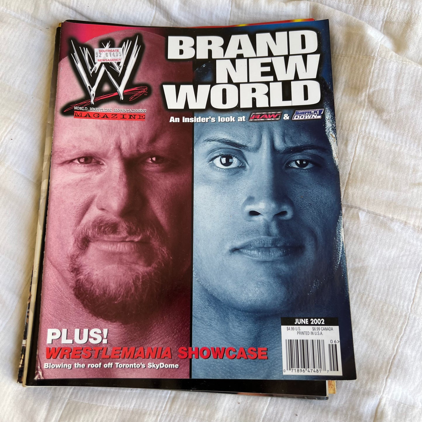 Stone Cold Rock - WWE WWF Magazine Retro Collectable Merchandise