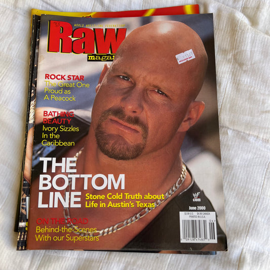 Steve Austin - WWE WWF Magazine Retro Collectable Merchandise