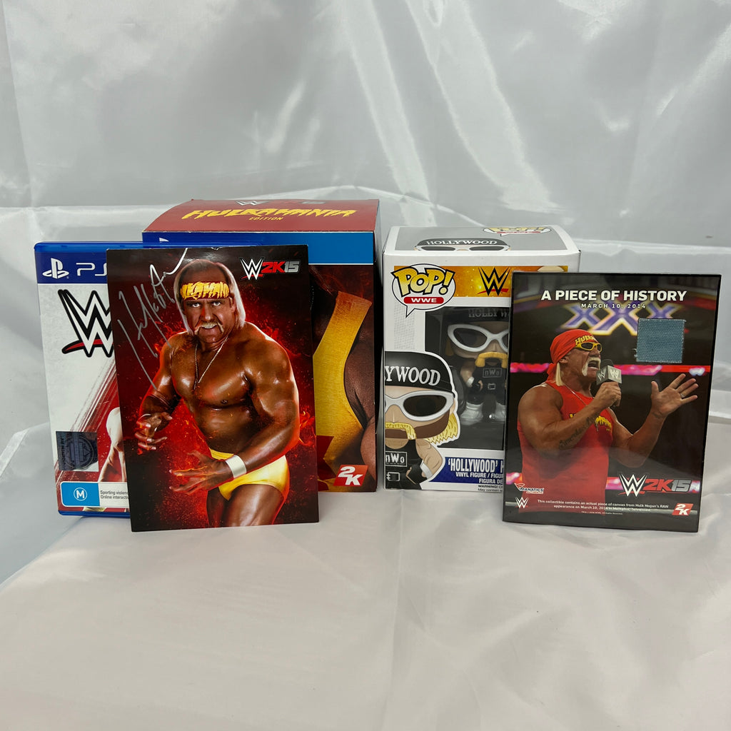 WWE 2K15 Hulkamania Edition Sony PlayStation 4 Signed by Hulk Hogan AUS PAL