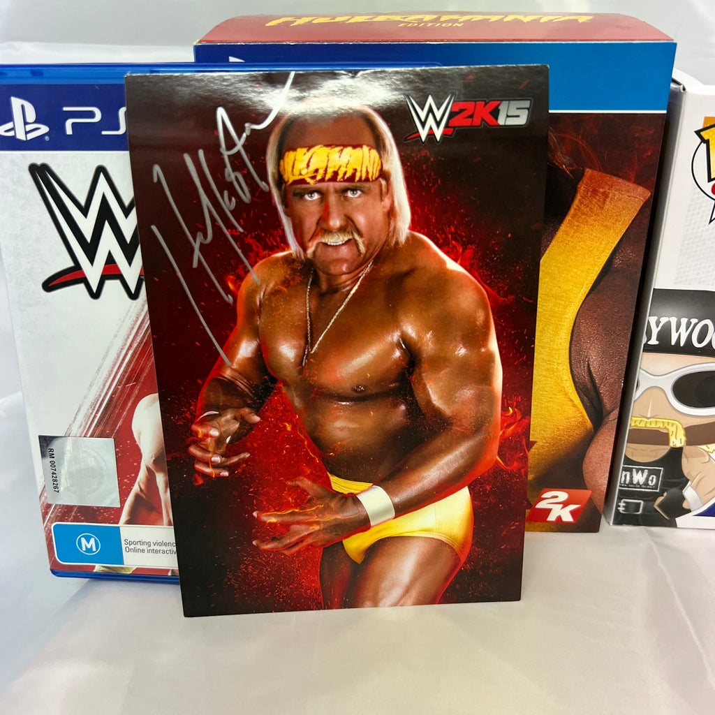 WWE 2K15 Hulkamania Edition Sony PlayStation 4 Signed by Hulk Hogan AUS PAL