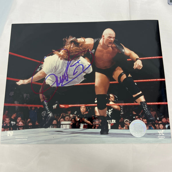 WWE WWF Mankind Mick Foley Signed 8 x 10 Promo Image with COA