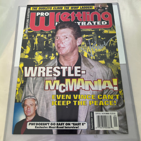 WWE Vince McMahon Signed Magazine Cover Promo Image with COA