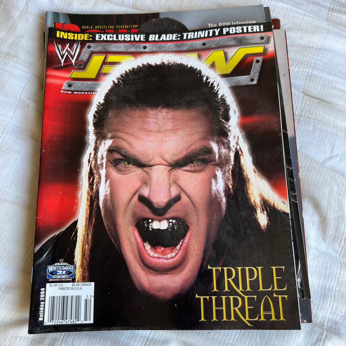 Triple H - WWE WWF Magazine Retro Collectable Merchandise