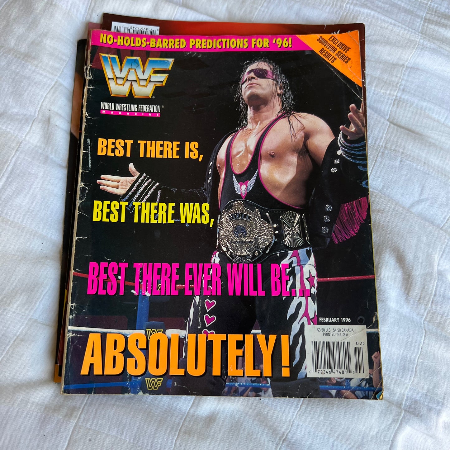 Bret Hart - WWE WWF Magazine Retro Collectable Merchandise