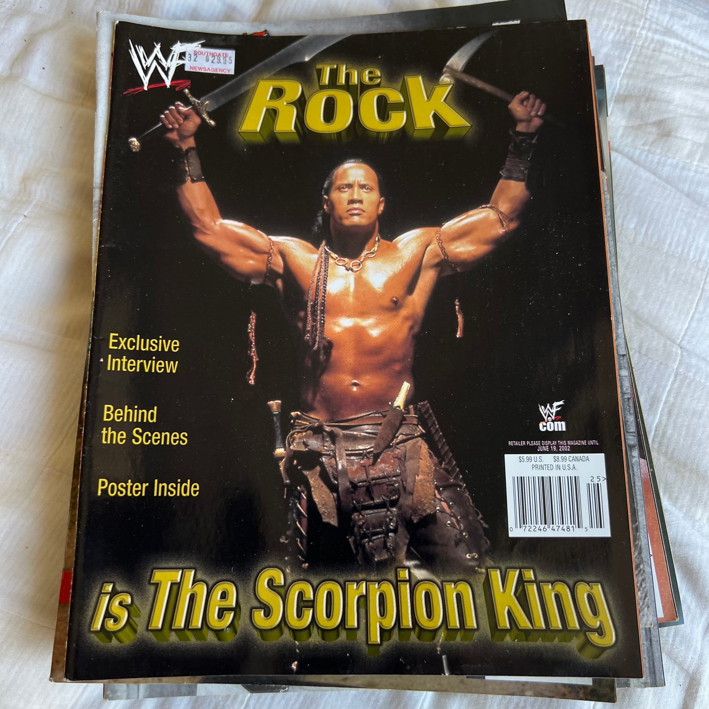 The Rock Scorpion King - WWE WWF Magazine Retro Collectable Merchandise