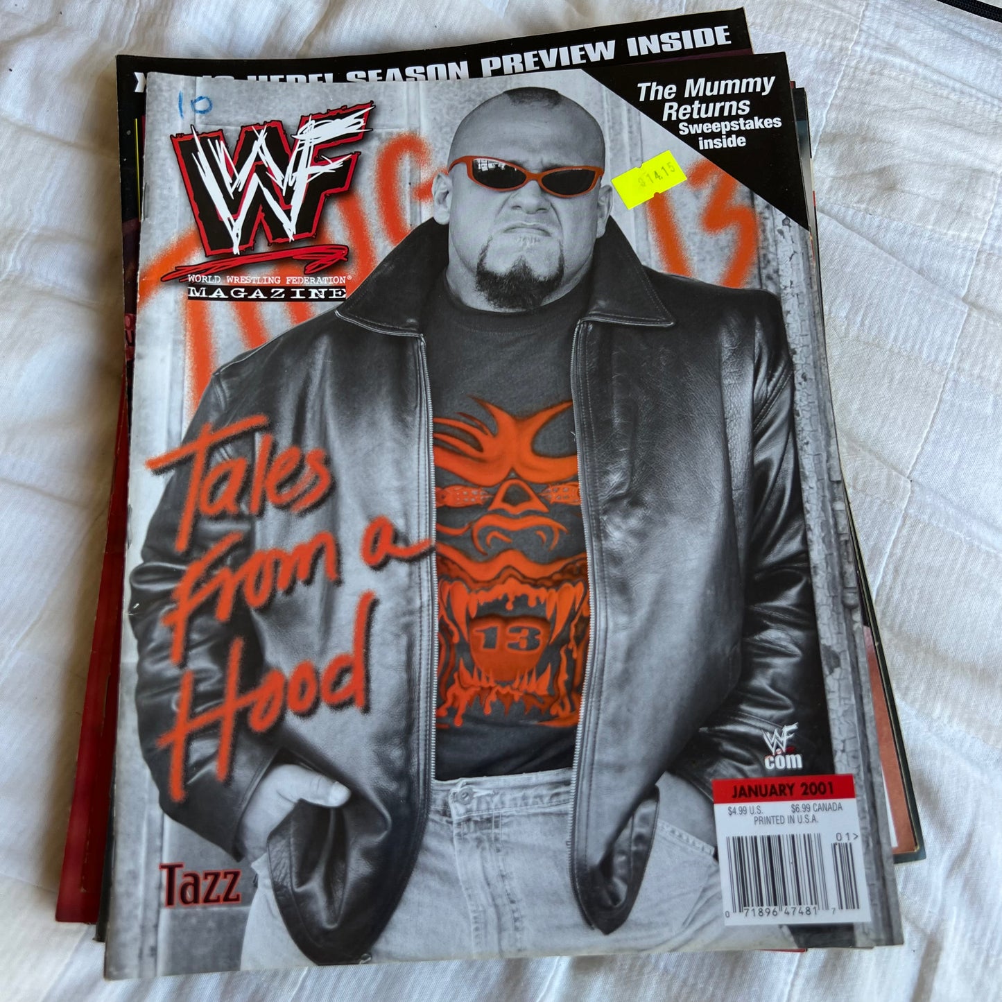 Taz - WWE WWF Magazine Retro Collectable Merchandise