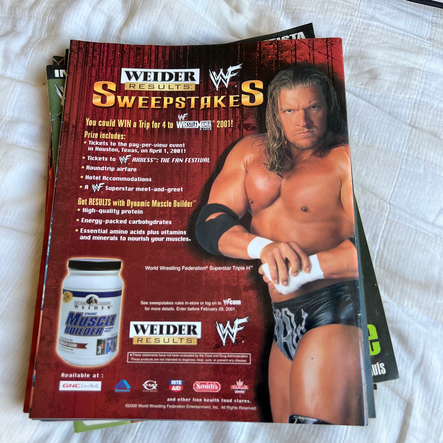 Kurt Angle - WWE WWF Magazine Retro Collectable Merchandise