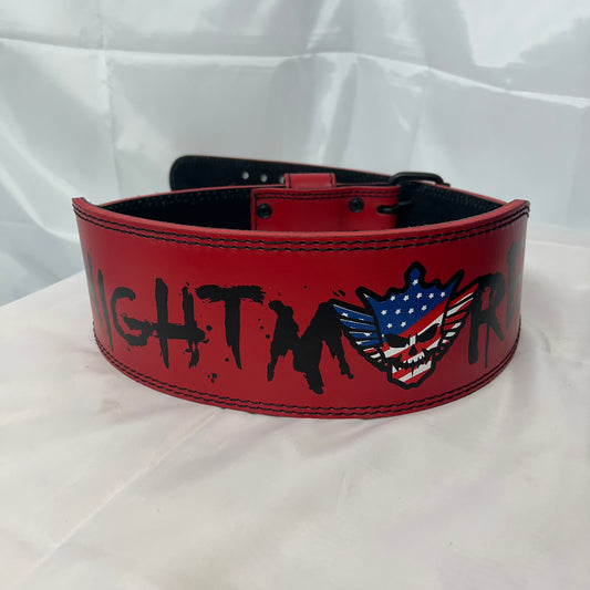 WWE Signed Autographed Cody Rhodes Red Weight Lifting Belt Replica Offical Licensed