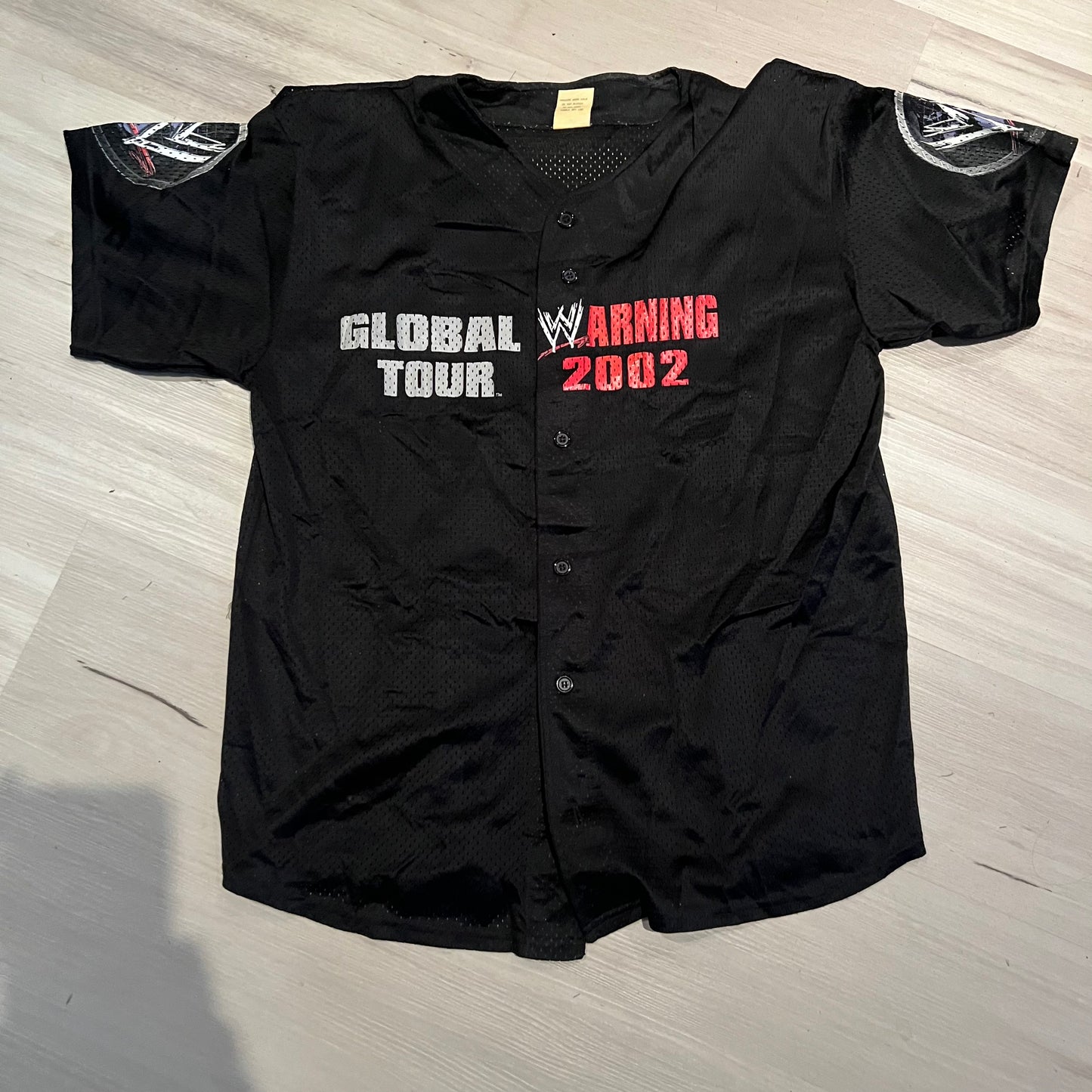 WWE Global Warning Tour Jersey Size Large Retro Shirt Melbourne 2002
