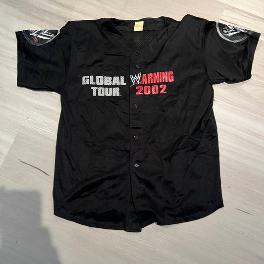 WWE Global Warning Tour Jersey Size Large Retro Shirt Melbourne 2002
