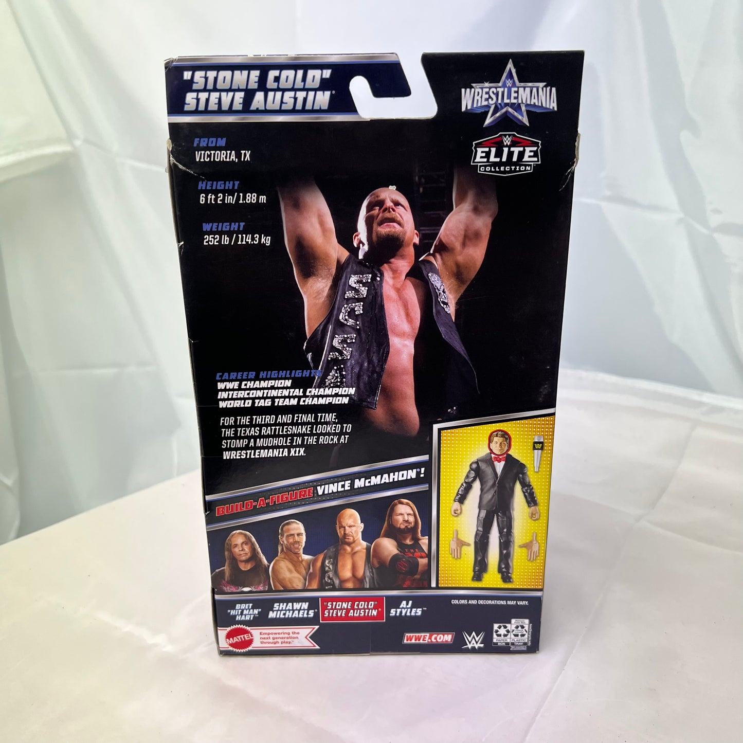 Stone Cold Steve Austin No BAF Part - WWE Elite Wrestlemania 38 Action Figure