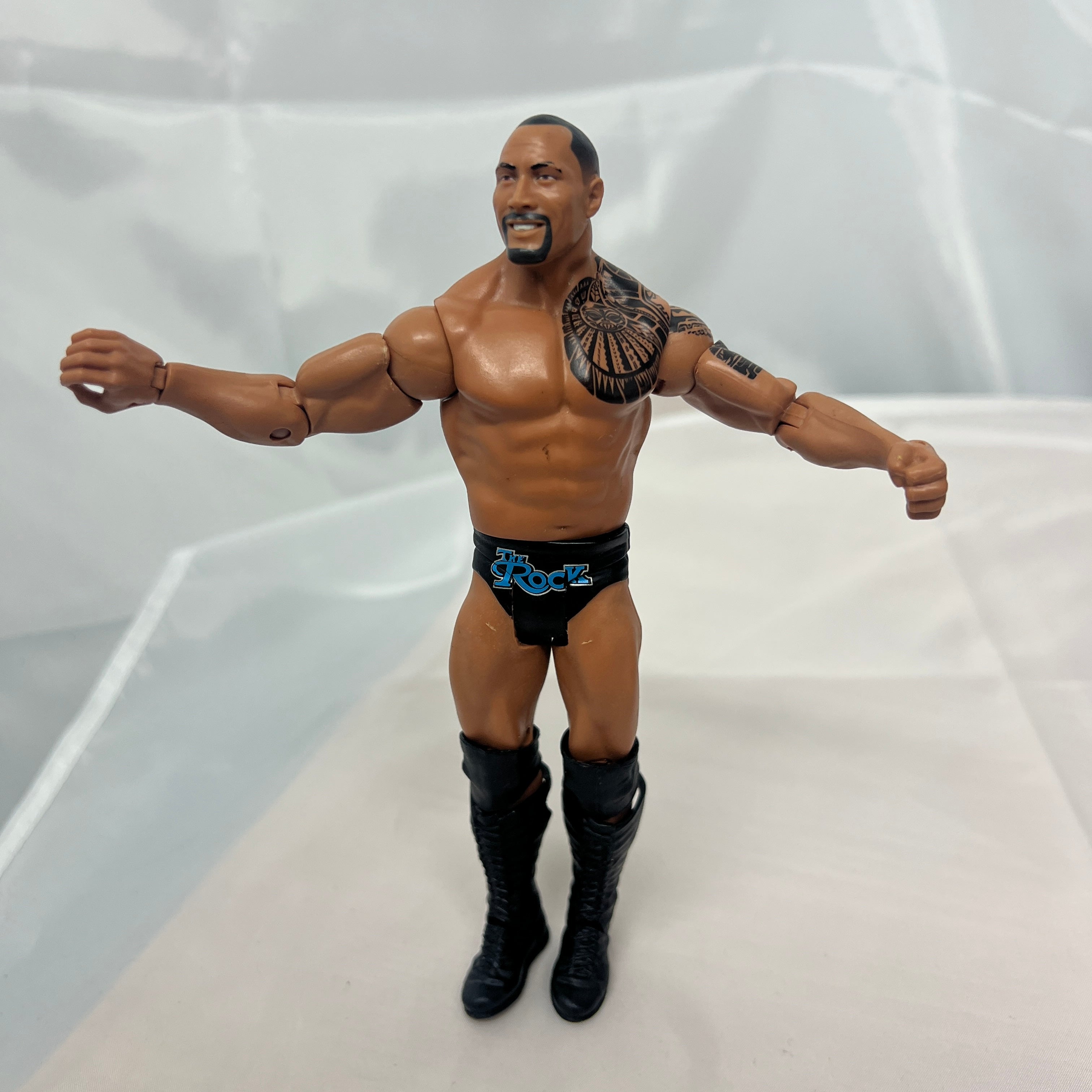 The Rock WWE Basic Out Of Box Action Figure Mattel 20