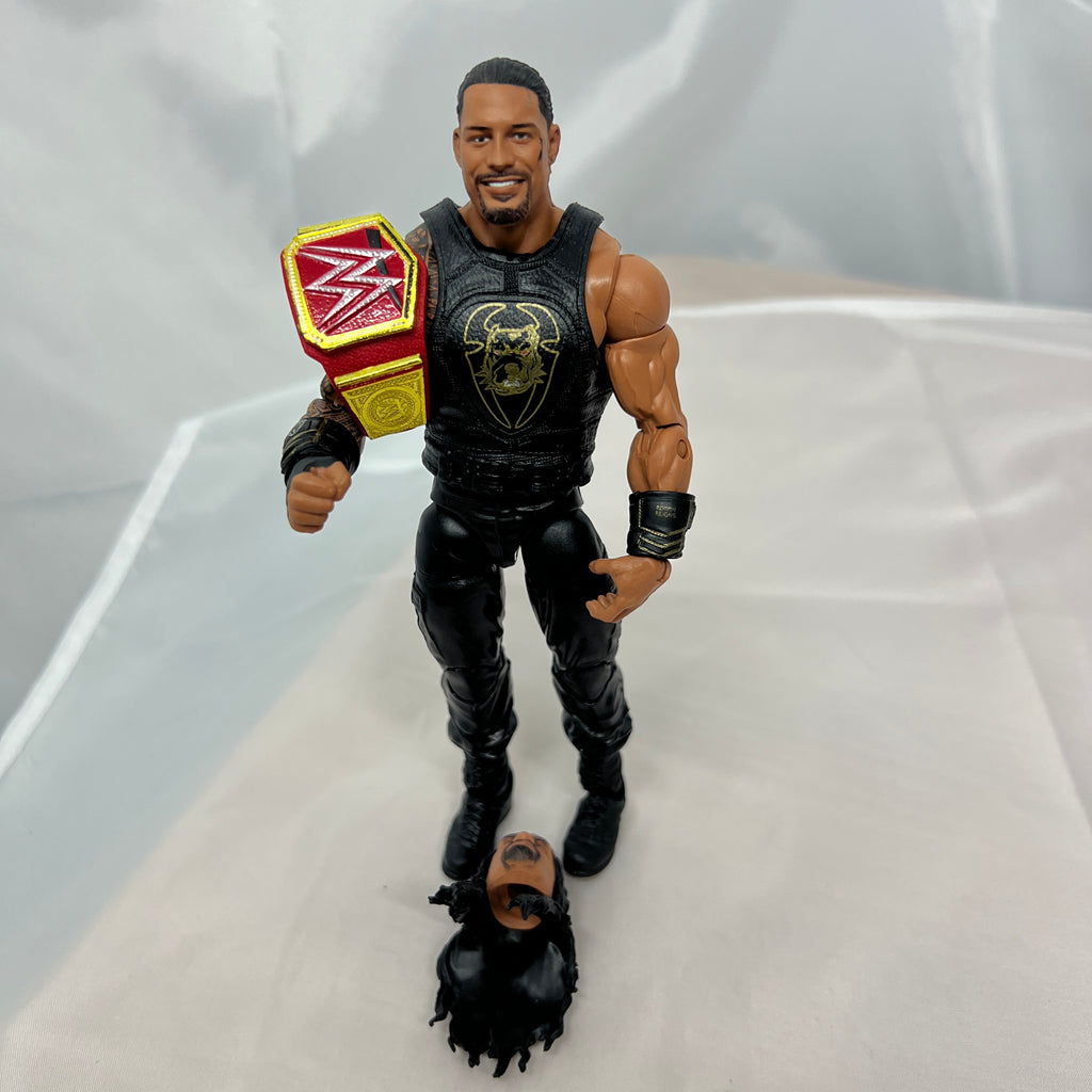 Roman Reigns WWE Elite Red Universal Out Of Box Action Figure Mattel 8
