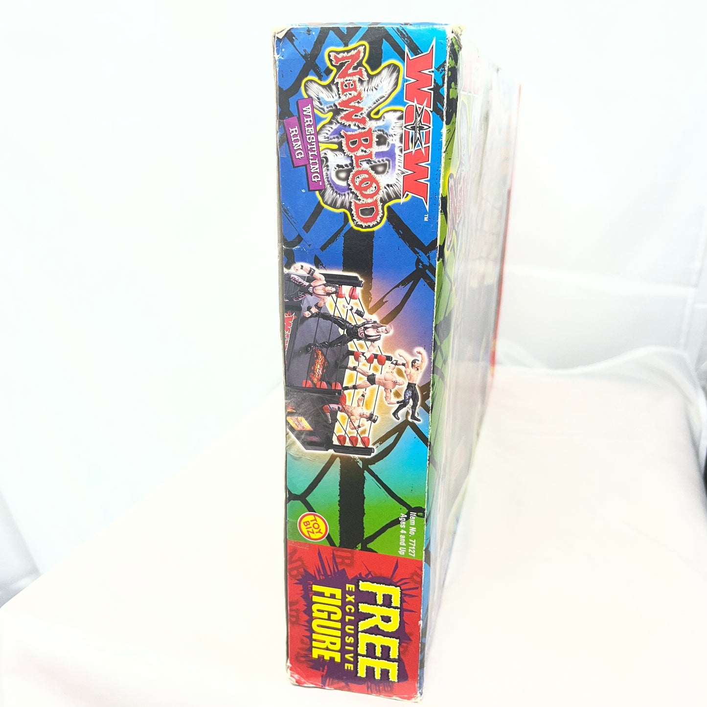 WWE 2000 WCW Toy Biz WCW New Blood Wrestling Ring [With Scott Steiner]