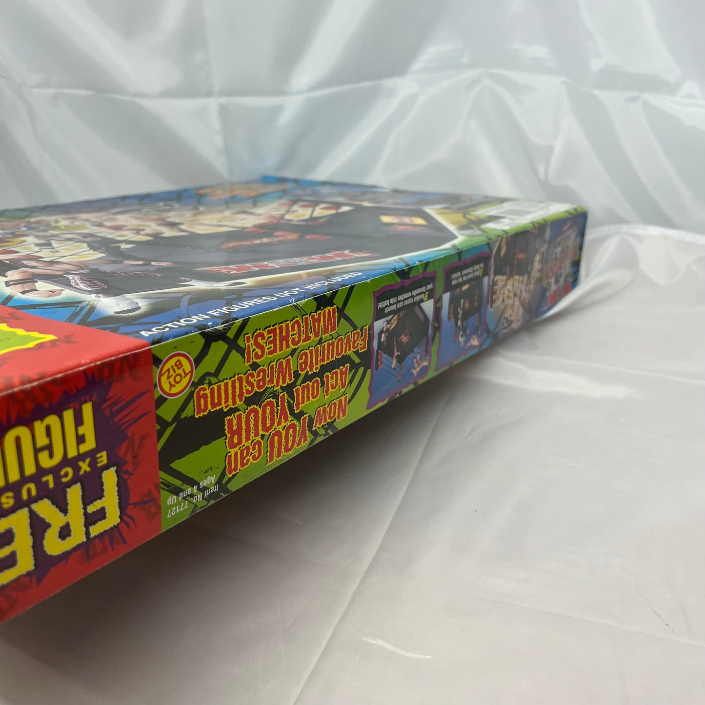 WWE 2000 WCW Toy Biz WCW New Blood Wrestling Ring [With Scott Steiner]