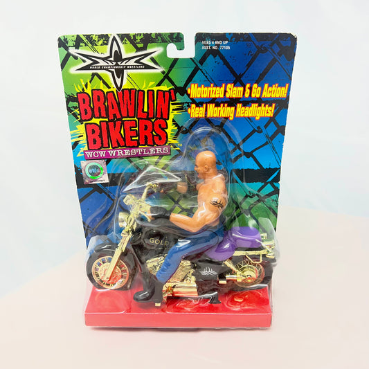 Goldberg WCW WWE Brawlin Bikers Playset Action Figure