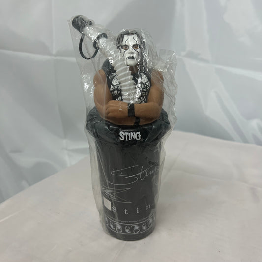 Sting WCW WWE Souvenir Cup Sipper Brand New