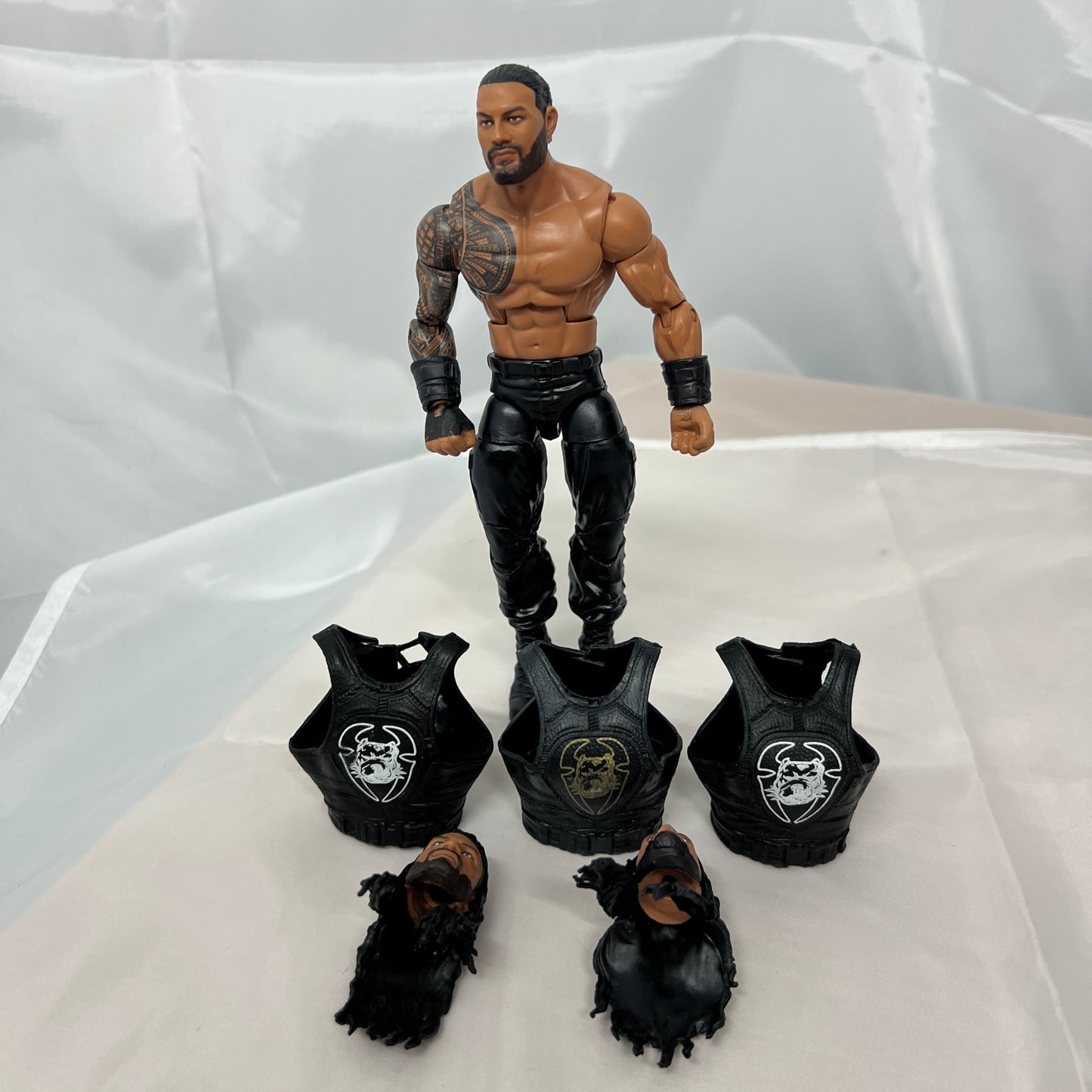 Roman Reigns Custom Elite WWE Out Of Box Action Figure Mattel 8