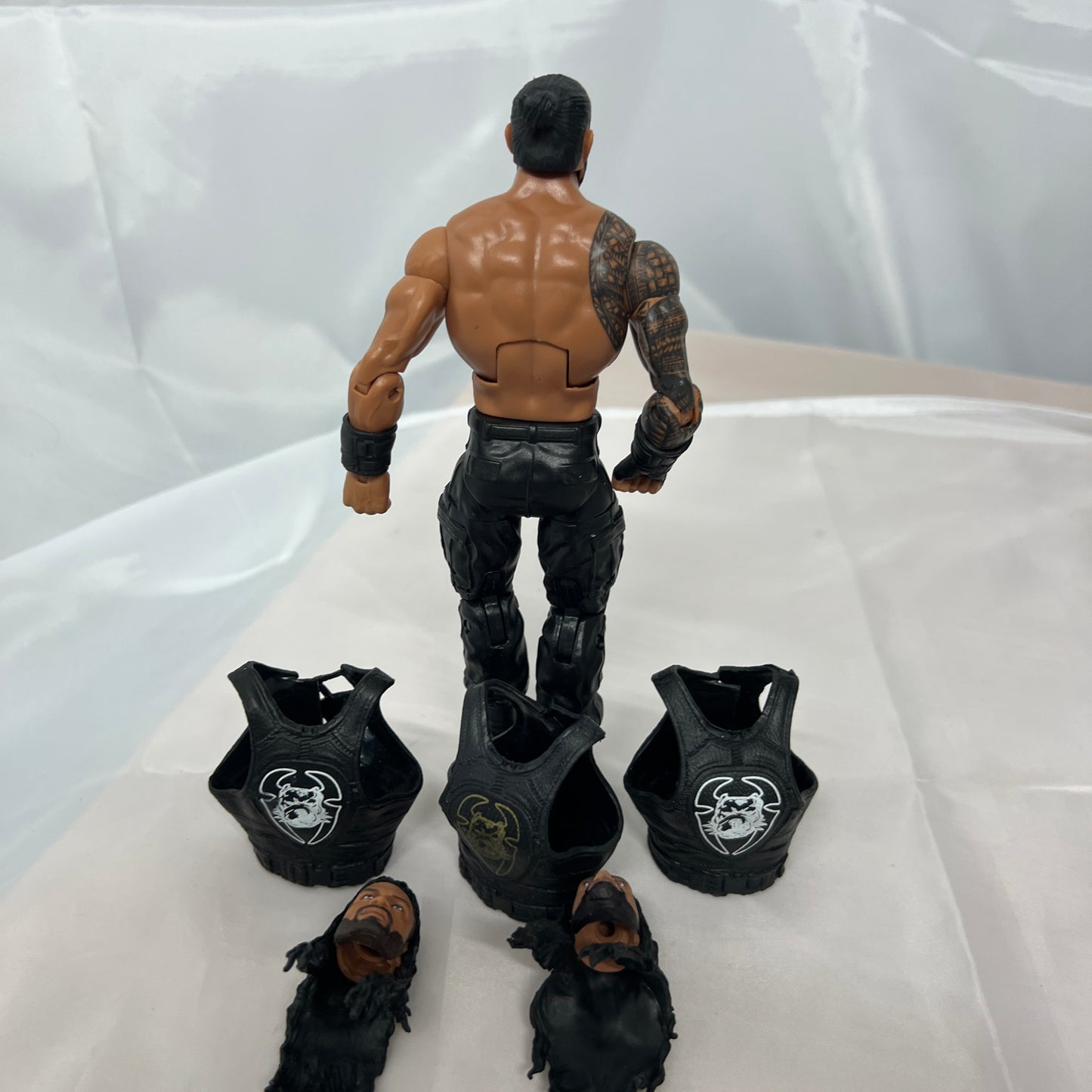 Roman Reigns Custom Elite WWE Out Of Box Action Figure Mattel 8