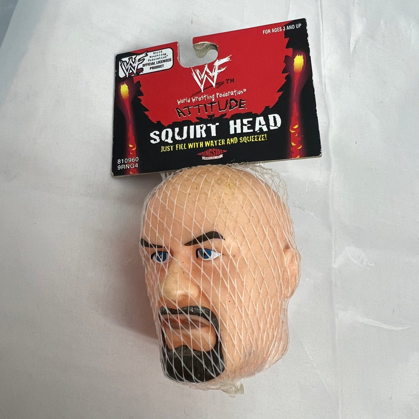 WWF WWE Stone Cold Steve Austin Squeezies Squirt Head Collectable