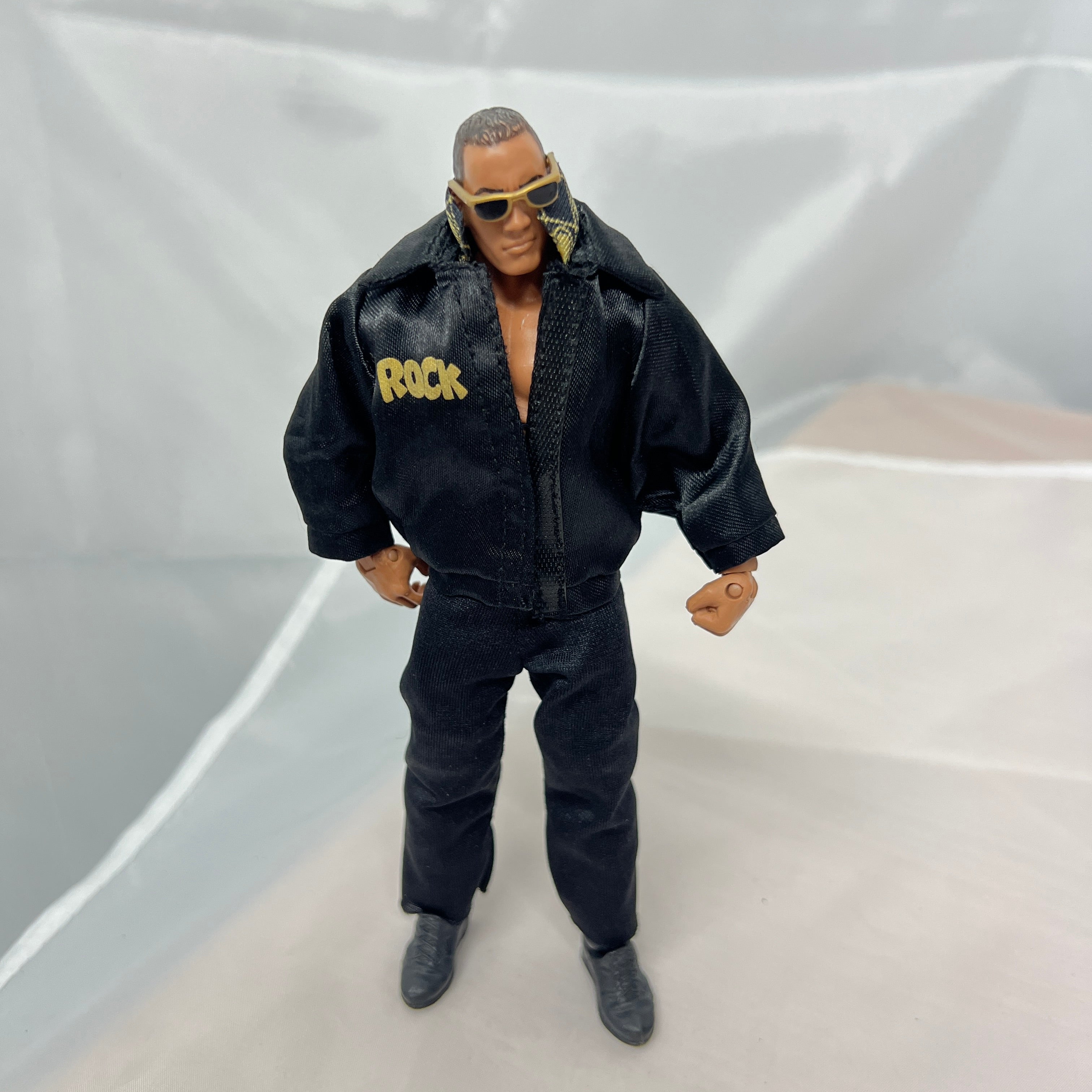 The Rock WWE Elite Rock and Sock Out Of Box Action Figure Mattel 8
