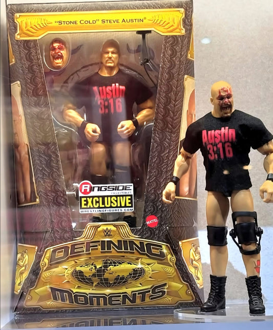 PREORDER Bloody Stone Cold Steve Austin - WWE Elite Defining Moments Series Action Figure