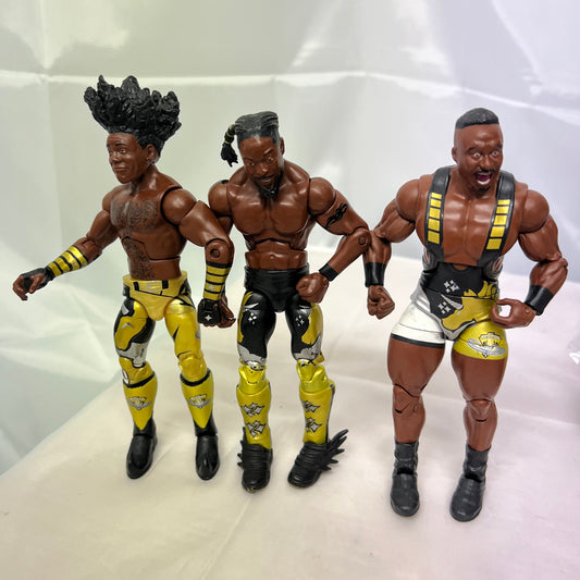 New Day Set of 3 WWE Elite Loose Action Figure Mattel WWE