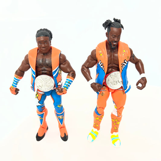 Kofi Kingston and Xavier Woods New Day WWE Elite 52 53 Loose Action Figure Mattel WWE