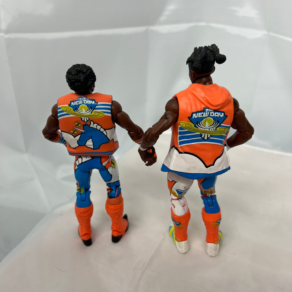Kofi Kingston and Xavier Woods New Day WWE Elite 52 53 Loose Action Figure Mattel WWE