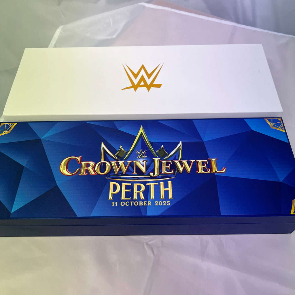 Crown Jewel Perth Australia 2025 I Was There Mini WWE Replica Title Belt of 450