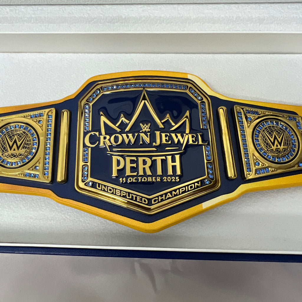 Crown Jewel Perth Australia 2025 I Was There Mini WWE Replica Title Belt of 450
