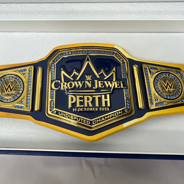 Crown Jewel Perth Australia 2025 I Was There Mini WWE Replica Title Belt of 450