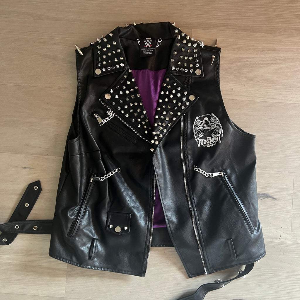 WWE Unisex Black Rhea Ripley Replica Vest Size Small