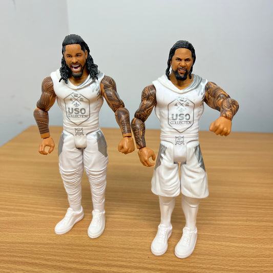 Jey and Jimmy Usos The Usos - WWE Loose Action Figures Battle Pack 64 Mattel