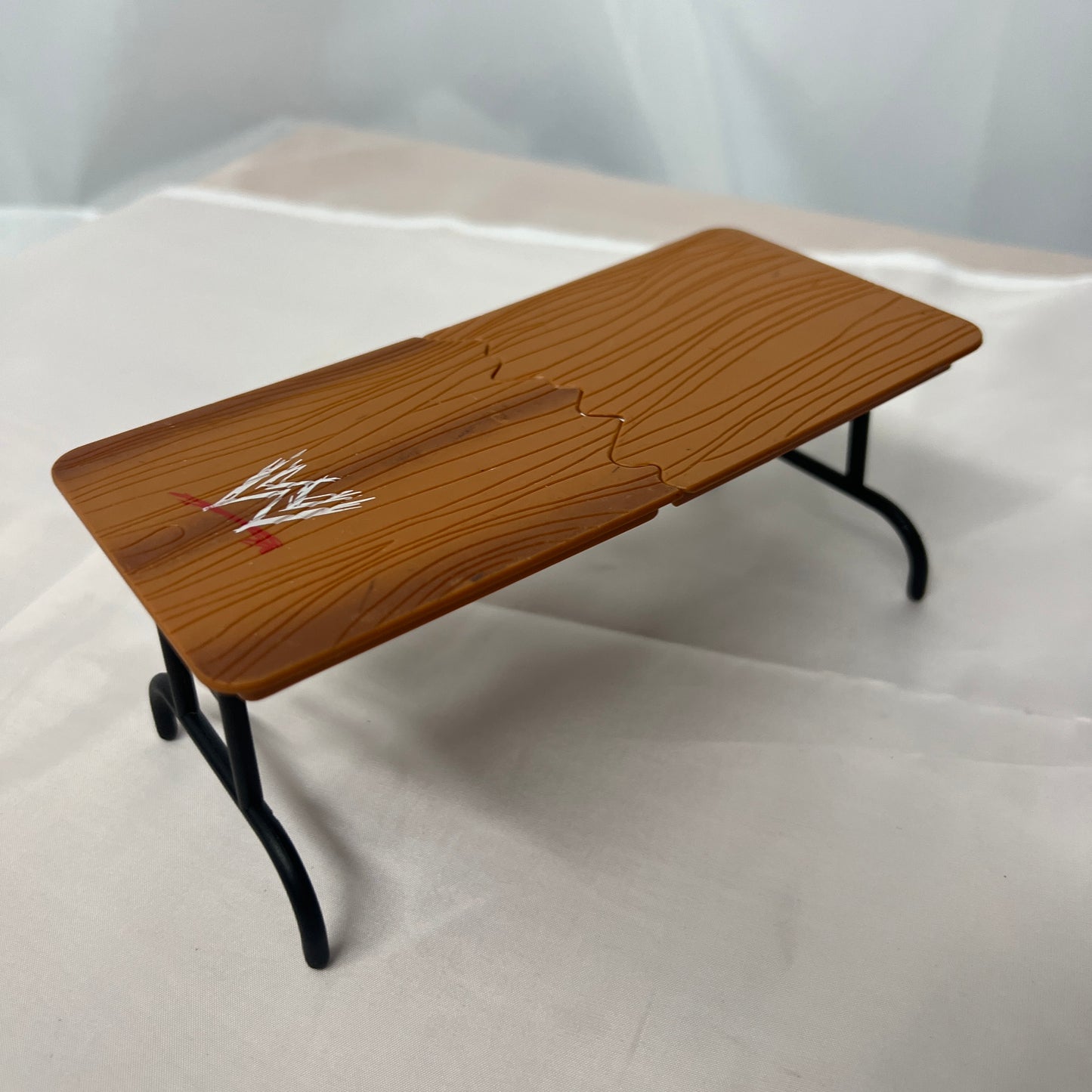 Wooden Table for WWE Accessory Action Figure