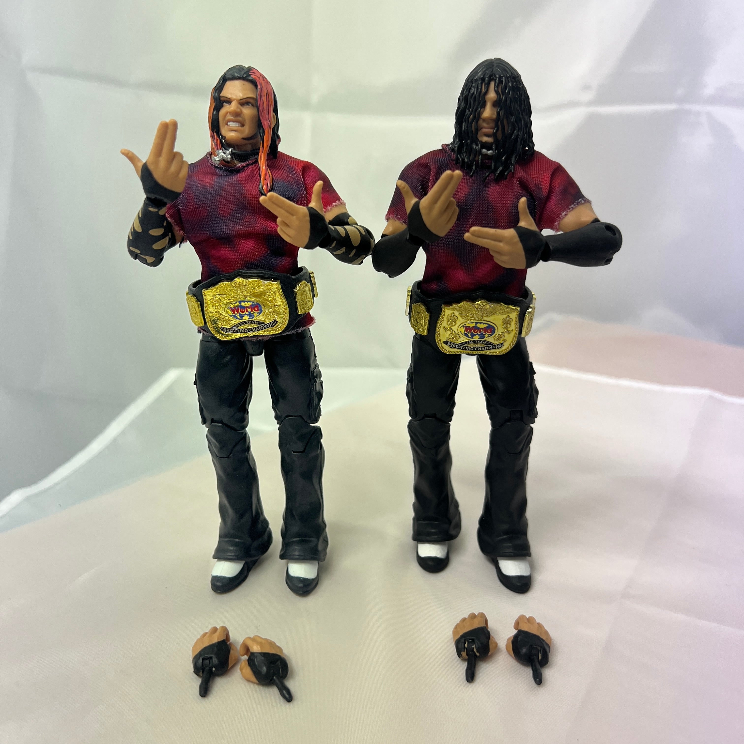 Jeff Matt Brood Hardy Boys WWE Elite Exclusive 2 Pack Out Of Box Action Figure WWE 5