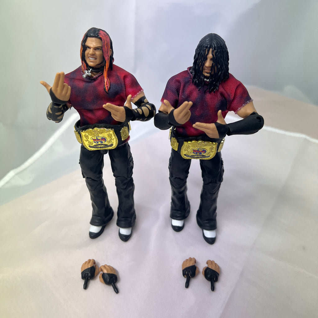 Jeff Matt Brood Hardy Boys WWE Elite Exclusive 2 Pack Out Of Box Action Figure WWE 5