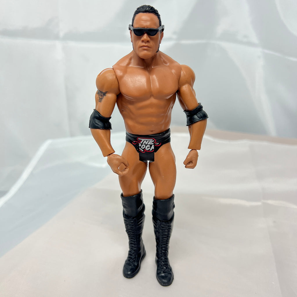 The Rock WWE with Glasses Out Of Box Action Figure Mattel WWE 4