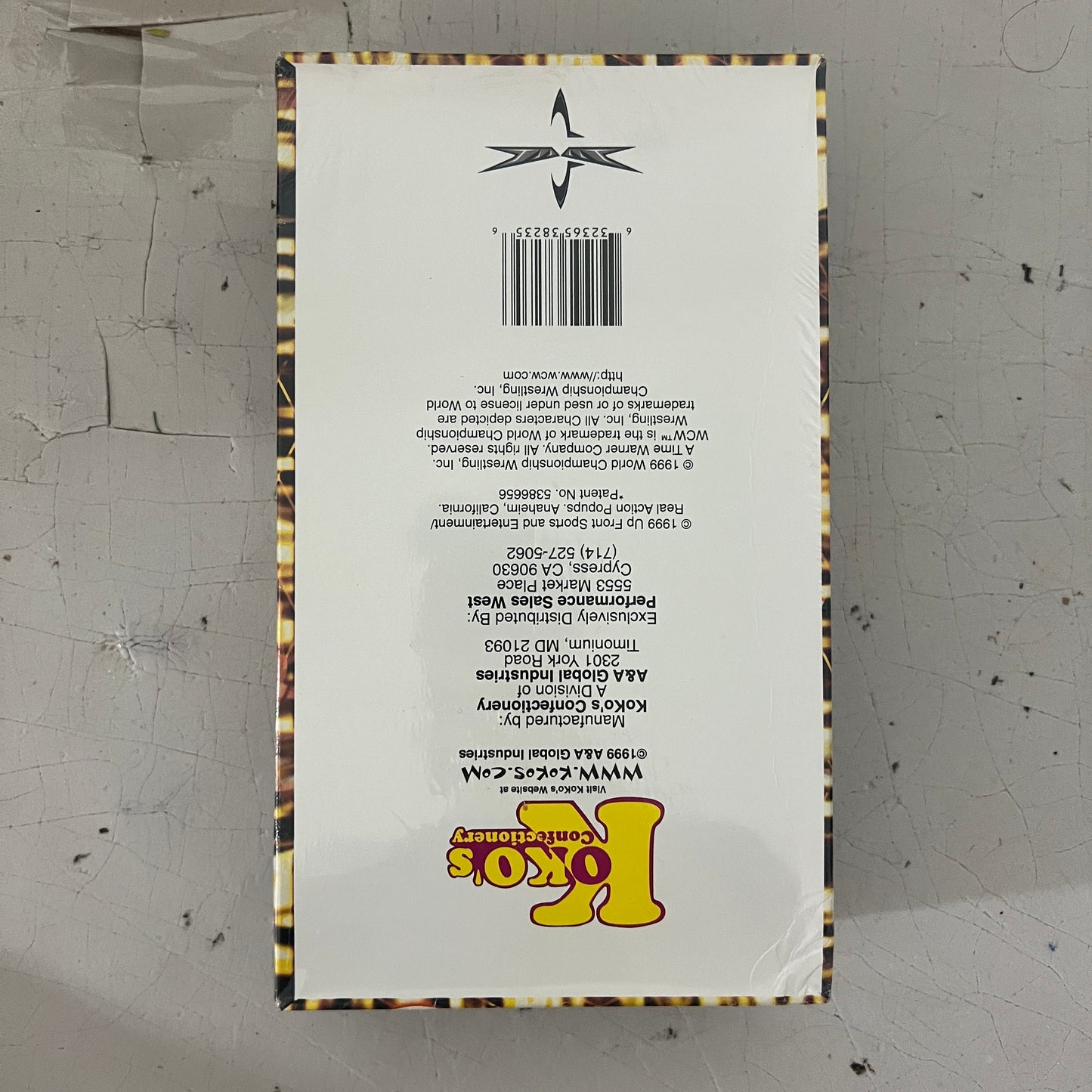 1999 KOKO'S CONFECTIONERY NITRO TNT CHAMPIONSHIP BRAWL FACTORY SEALED-HULK HOGAN