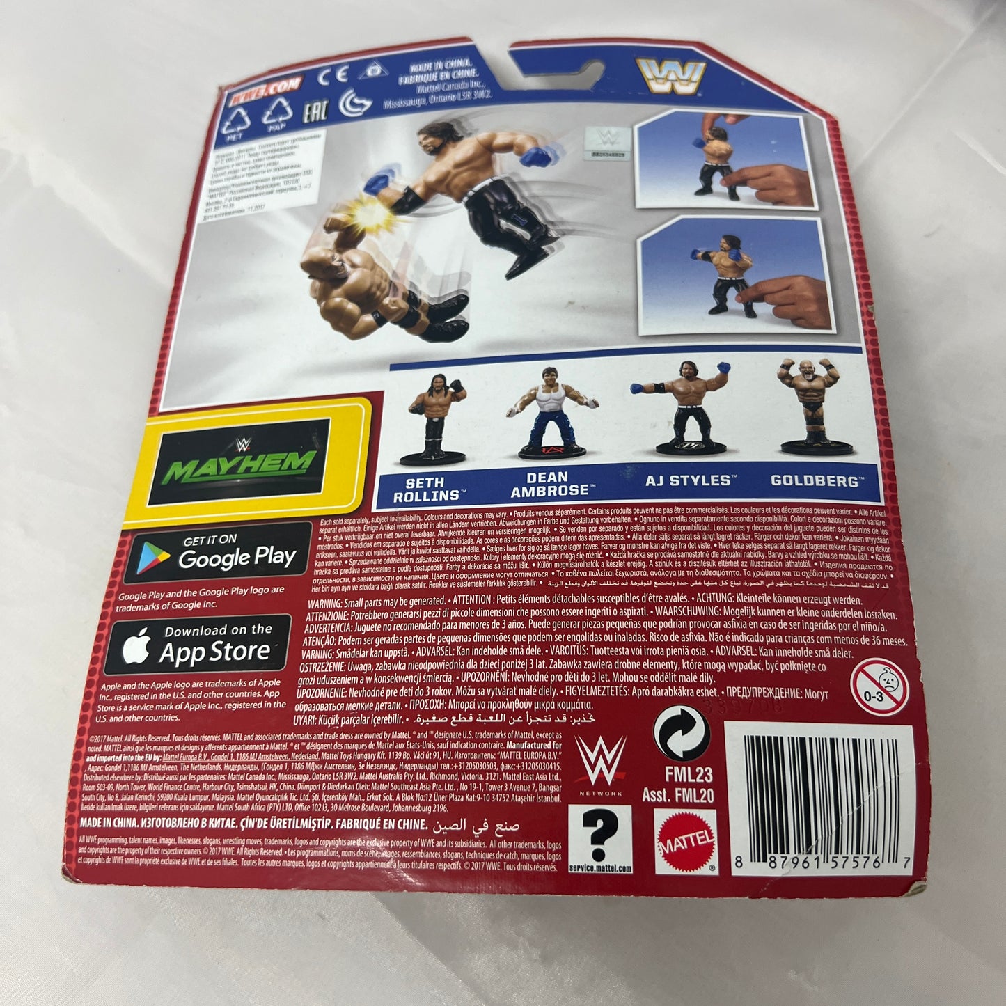 AJ Styles WWE Retro Modern Action Figure