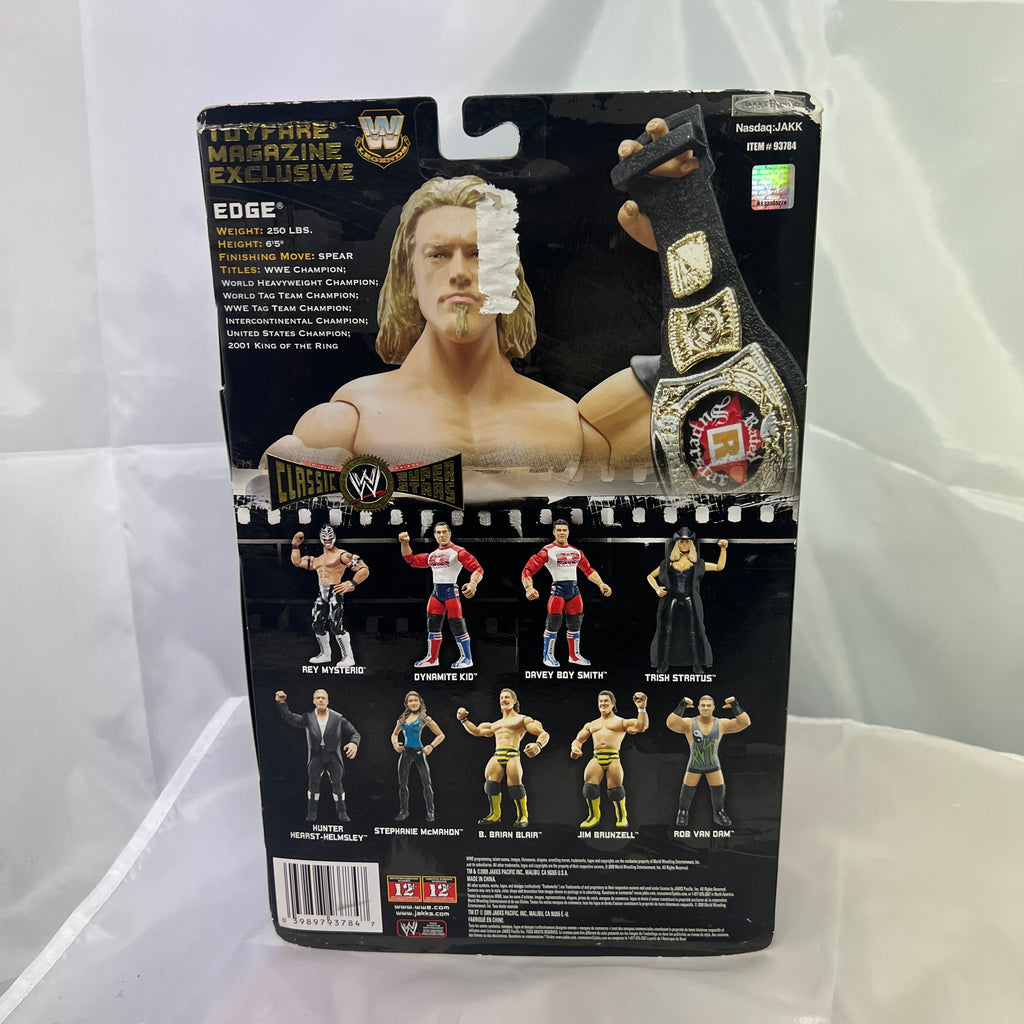 Edge Signed WWE Classic Superstars Toyfair with Photo Proof Autograph Action Figure