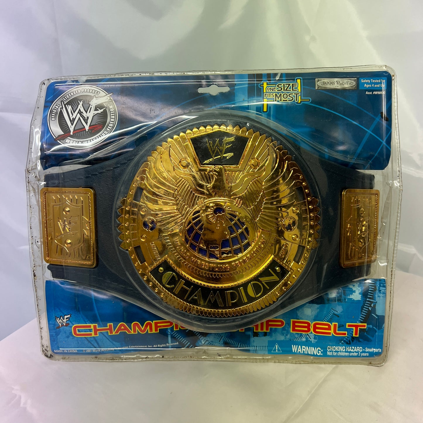 DAMAGED WWF Big Eagle Championship - WWE Jakks Title Toy Belt New In Box